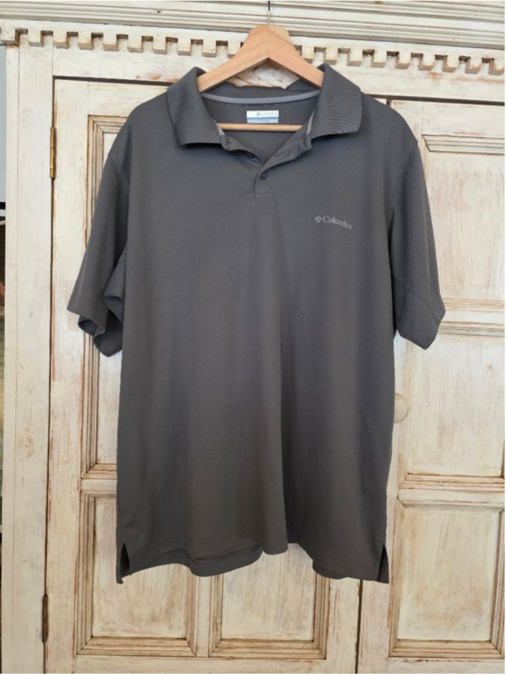 Men's Columbia Gray Polo Shirt XL